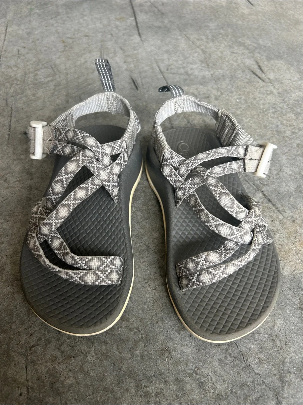 Chaco Kids Gray Strappy Sandals